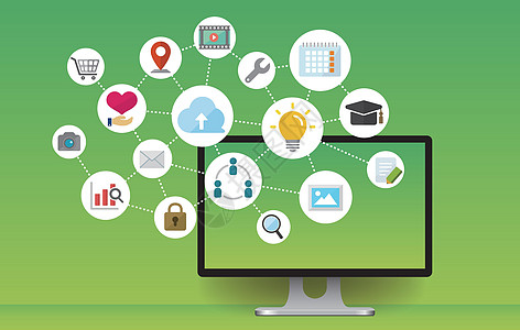 數據安全插畫 計算機軟件技術開發與銷售的新視角